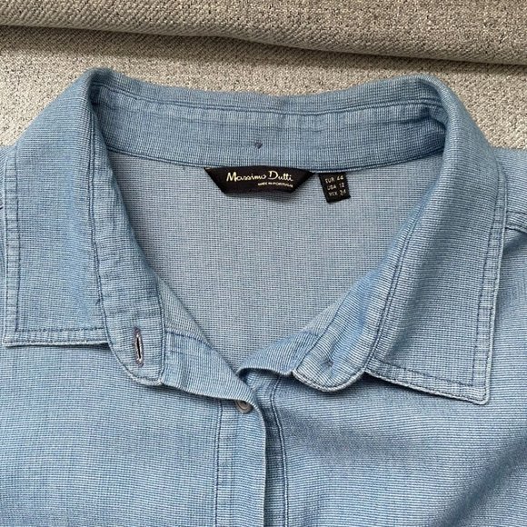 Massimo Dutti Cotton Denim Shirt - Picture 4 of 4
